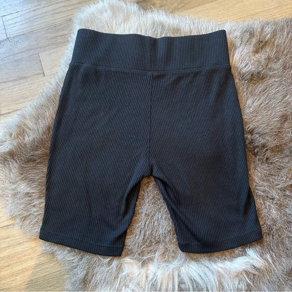 Rag & Bone Rib Knit Ribbed Bike Shorts - Size Small - Black - Perfect Condition! - Picture 3 of 8
